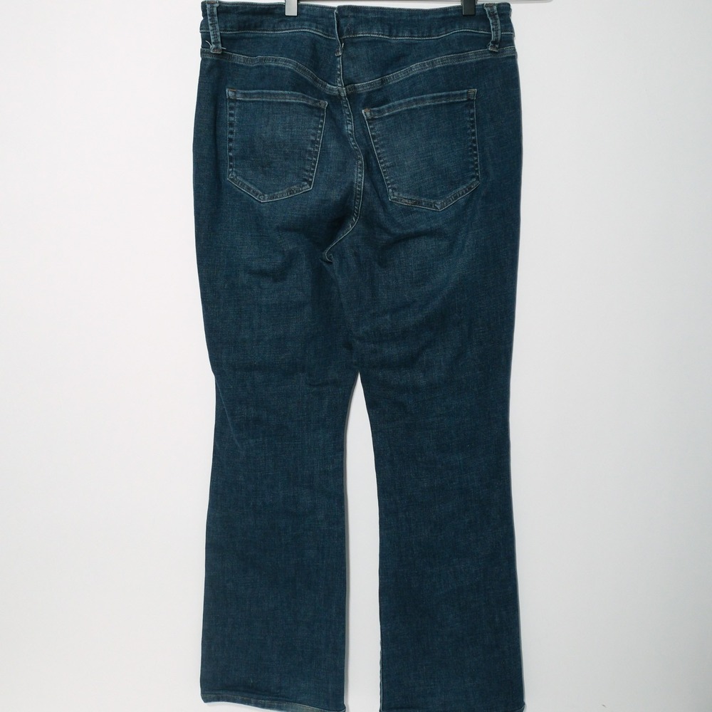 Pistola Flare Jeans Womens High Rise Sustainable Stretch 16W Dark Blue Wash